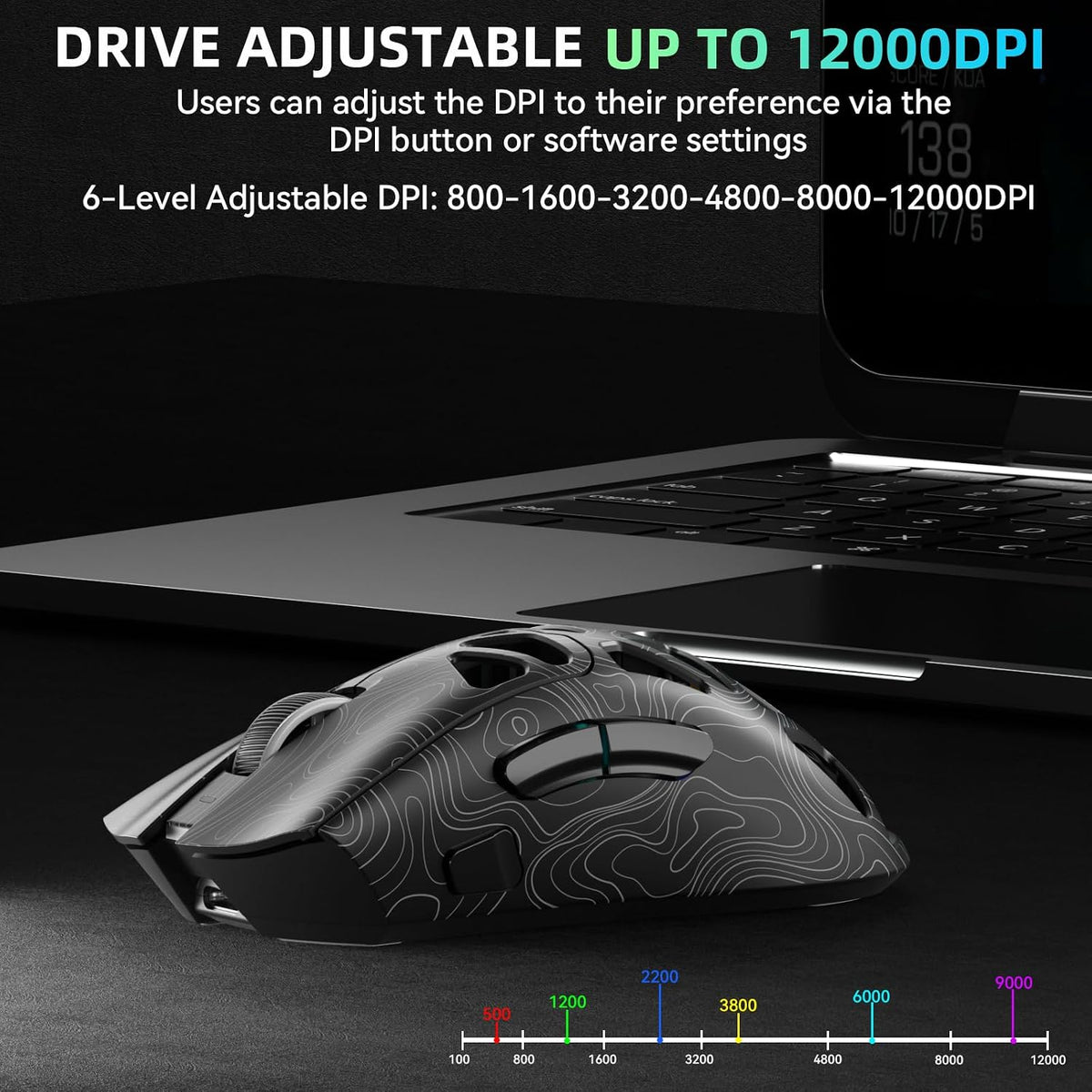 AULA™ SC620 Tri-Mode Lightweight Wireless Gaming Mouse
