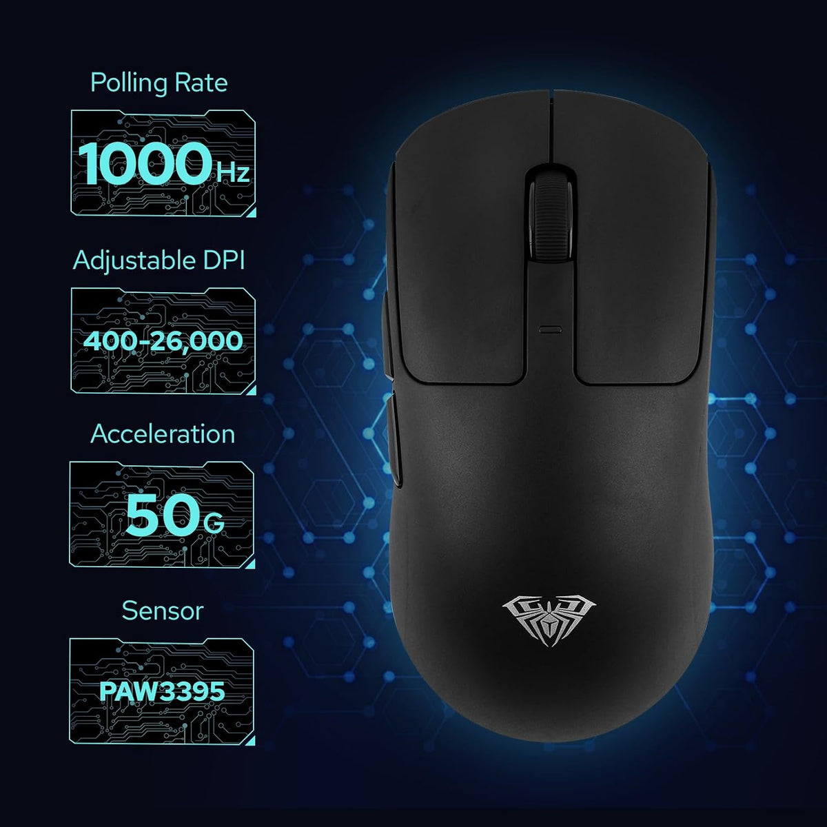 AULA™ SC680 Tri-Mode 8K Wireless Gaming Mouse