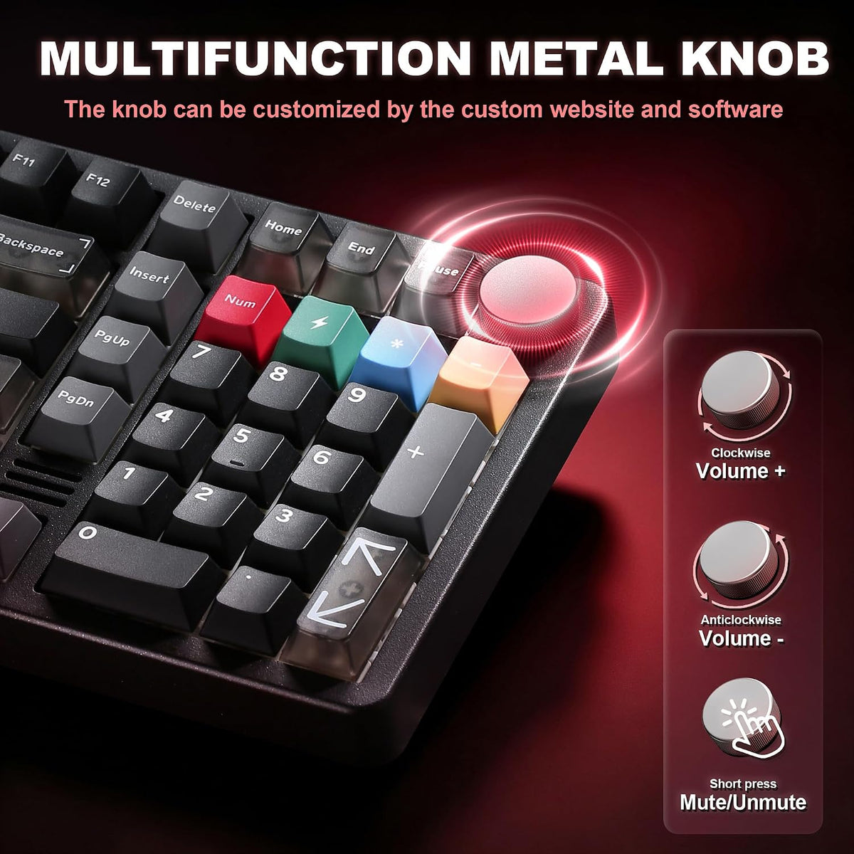 YUNZII™ AL98 PRO Dual-8K Aluminum Wireless Mechanical Keyboard