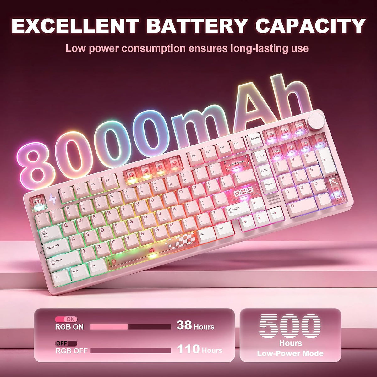 YUNZII™ AL98 PRO Dual-8K Aluminum Wireless Mechanical Keyboard