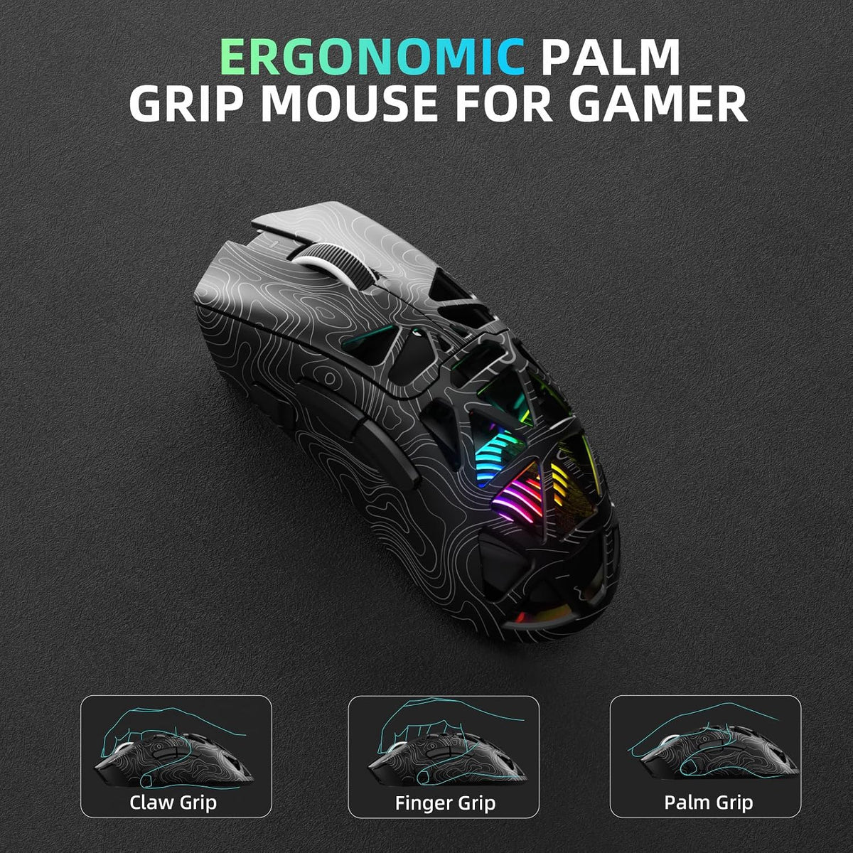 AULA™ SC620 Tri-Mode Lightweight Wireless Gaming Mouse