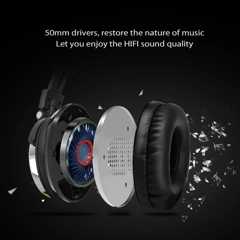 OneOdio™ Studio DJ Headphones — Wired Over-Ear Monitor with Mic (Black / Red / Rose Gold)