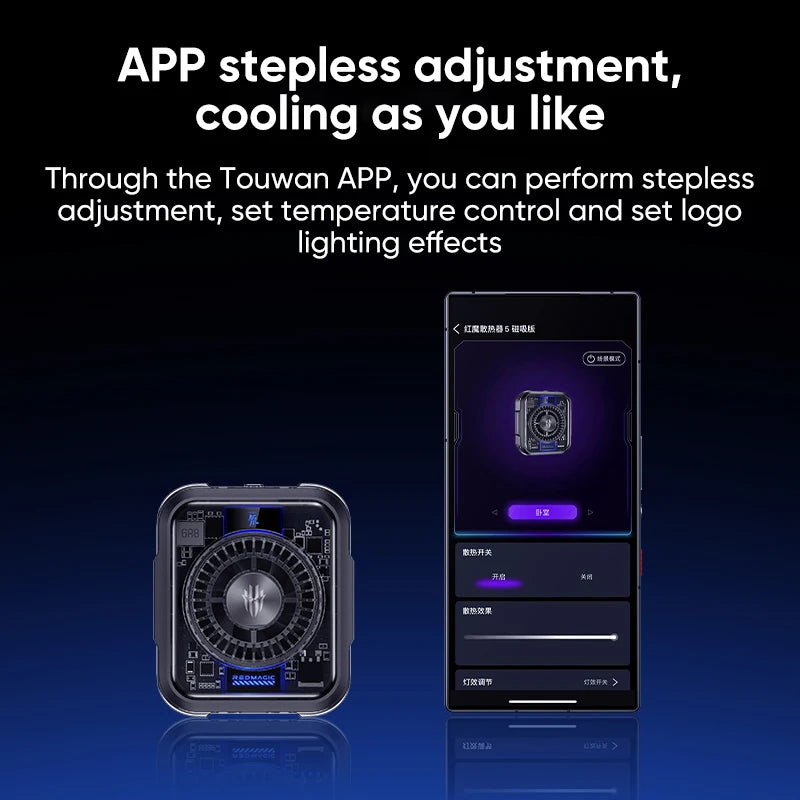 Magnetic Phone Cooler 5™ – RGB Gaming Cooling Fan