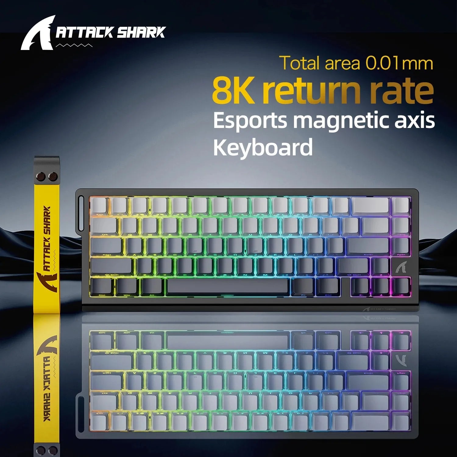 ATTACK SHARK™ X68 HE Wired Magnetic Gaming Keyboard