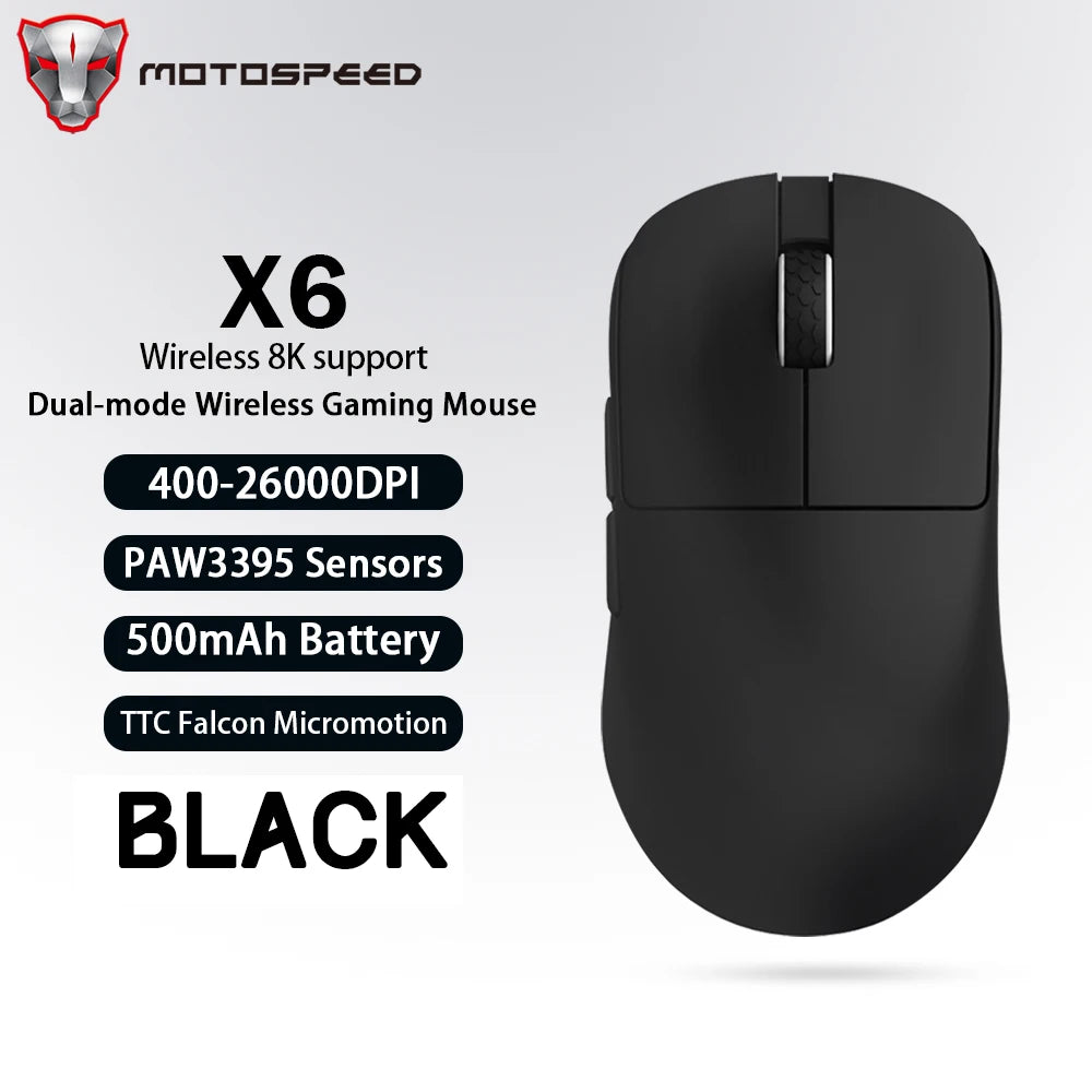 Motospeed™ X6 Max – 8K Wireless Gaming Mouse | 43g Ultra-Light | 30K DPI