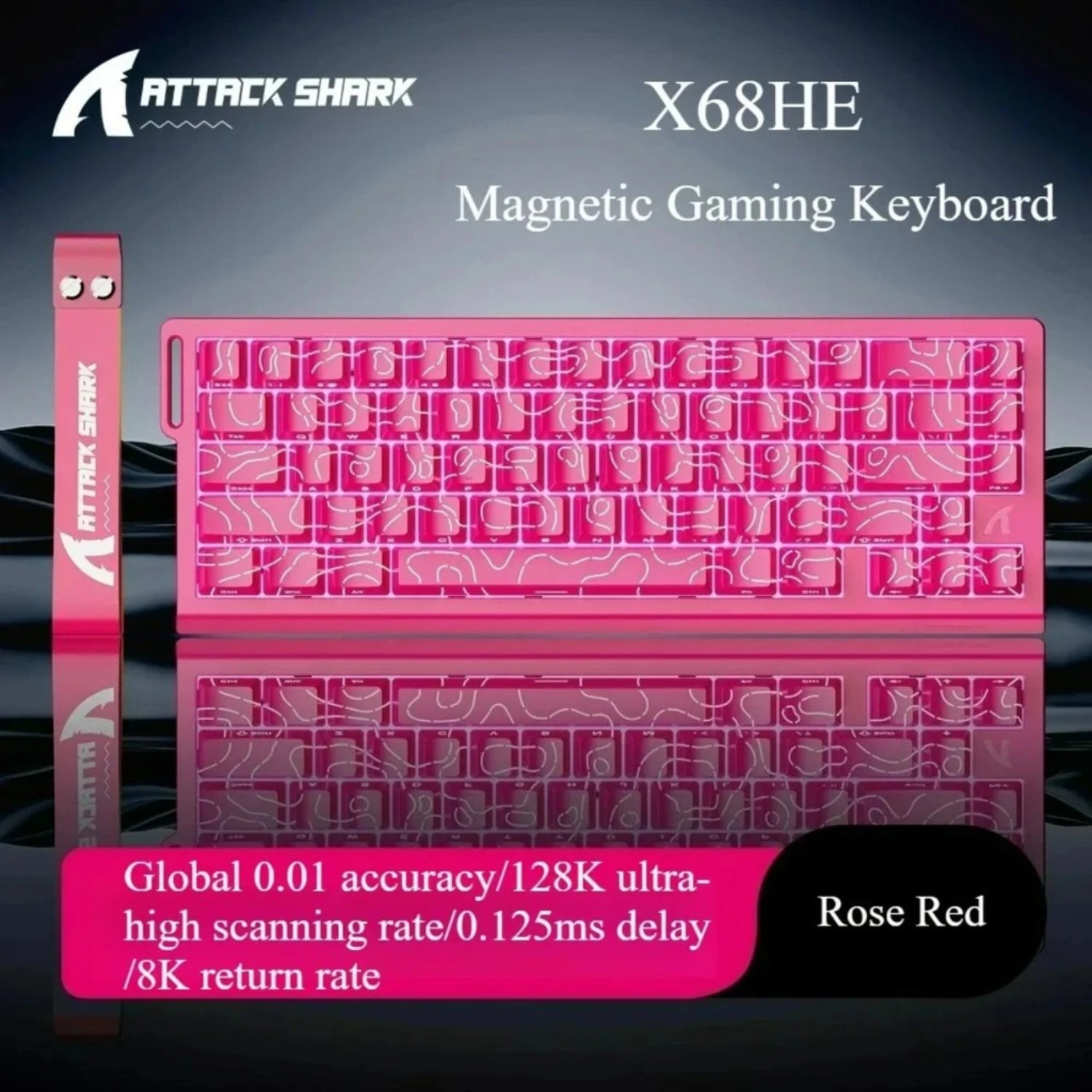 ATTACK SHARK™ X68 HE Wired Magnetic Gaming Keyboard