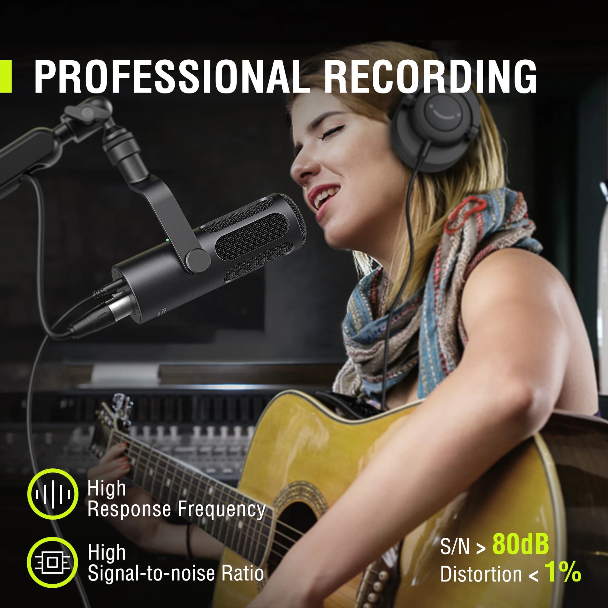 FIFINE™ Tank3 USB/XLR Dynamic Microphone — Studio-Grade Sound for Podcasting, Streaming & Recording