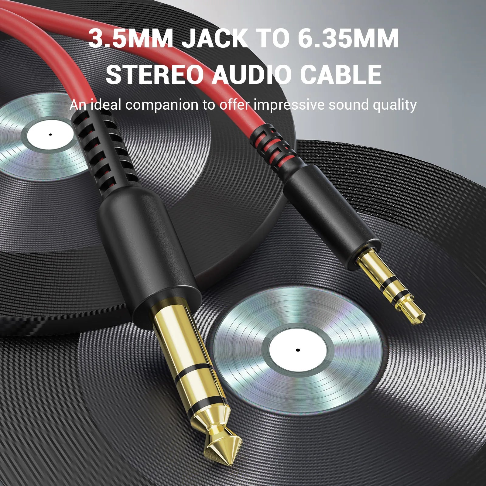 OneOdio™ 6.35mm to 3.5mm Audio Cable — for Pro 10 / A70 / DJ Headphones