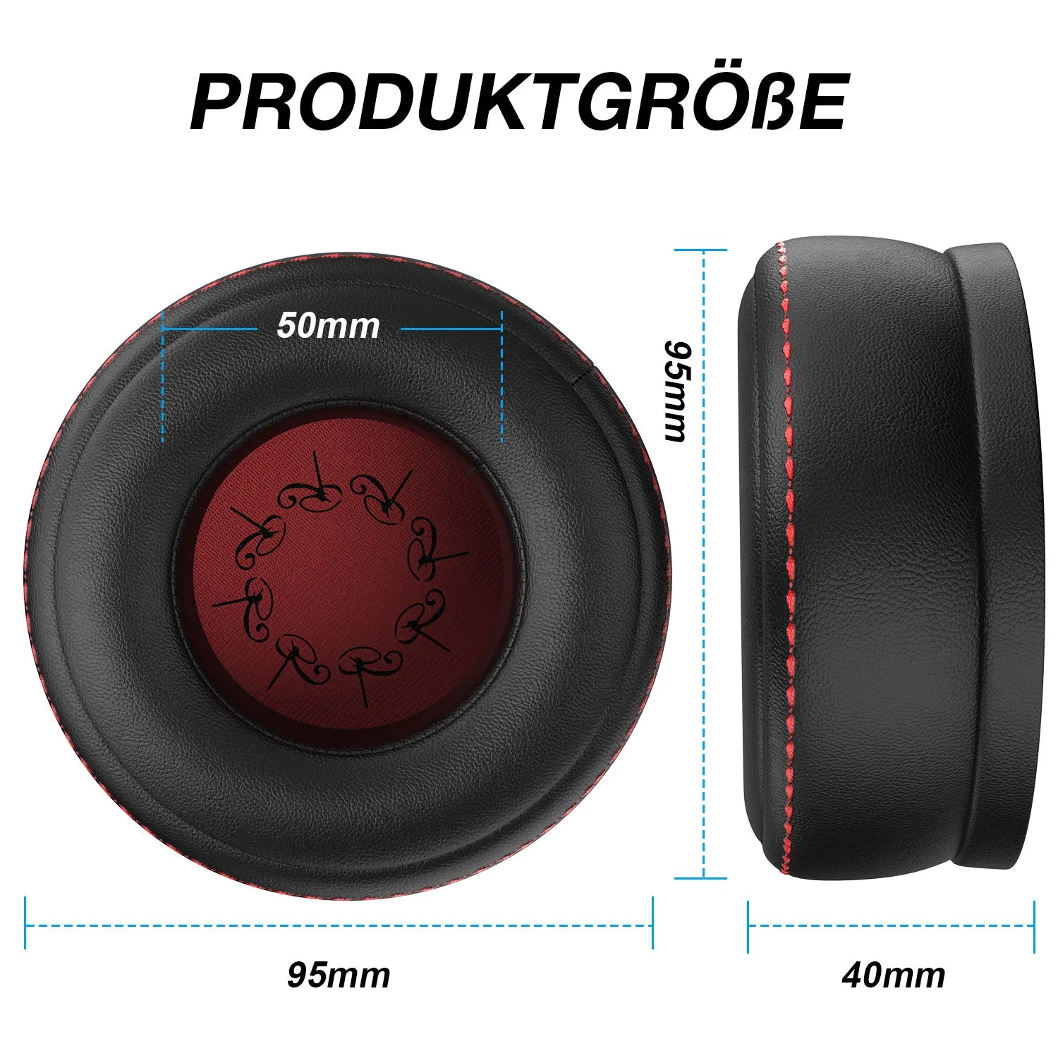 OneOdio™ Replacement Ear Pads – 95mm Soft Memory Foam Cushions