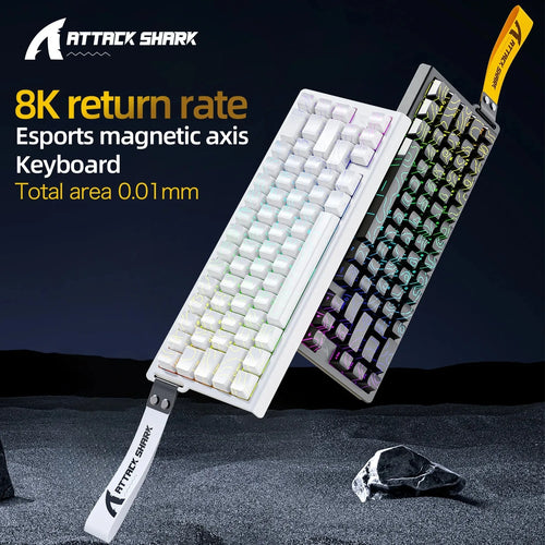 ATTACK SHARK™ X68 HE Wired Magnetic Gaming Keyboard