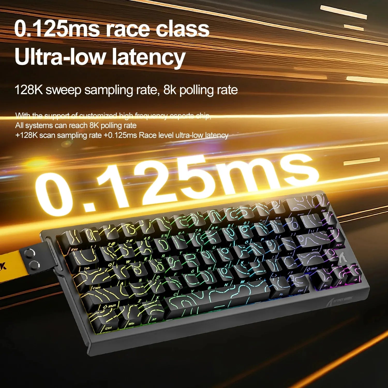 ATTACK SHARK™ X68 HE Wired Magnetic Gaming Keyboard