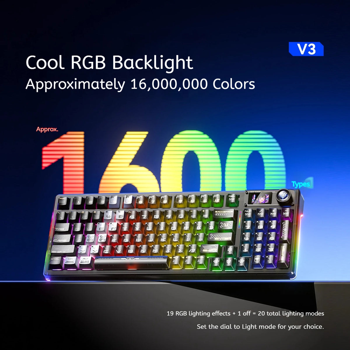 AULA™ F98 Pro V3 95% Tri-Mode Mechanical Gaming Keyboard