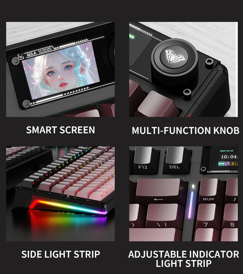 AULA™ F98 Pro V3 95% Tri-Mode Mechanical Gaming Keyboard